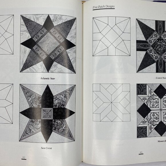 Vintage 1989 Patchwork Portfolio Jinny Beyer Quilt Book Signed Copy Hilton Head - Picture 9 of 15